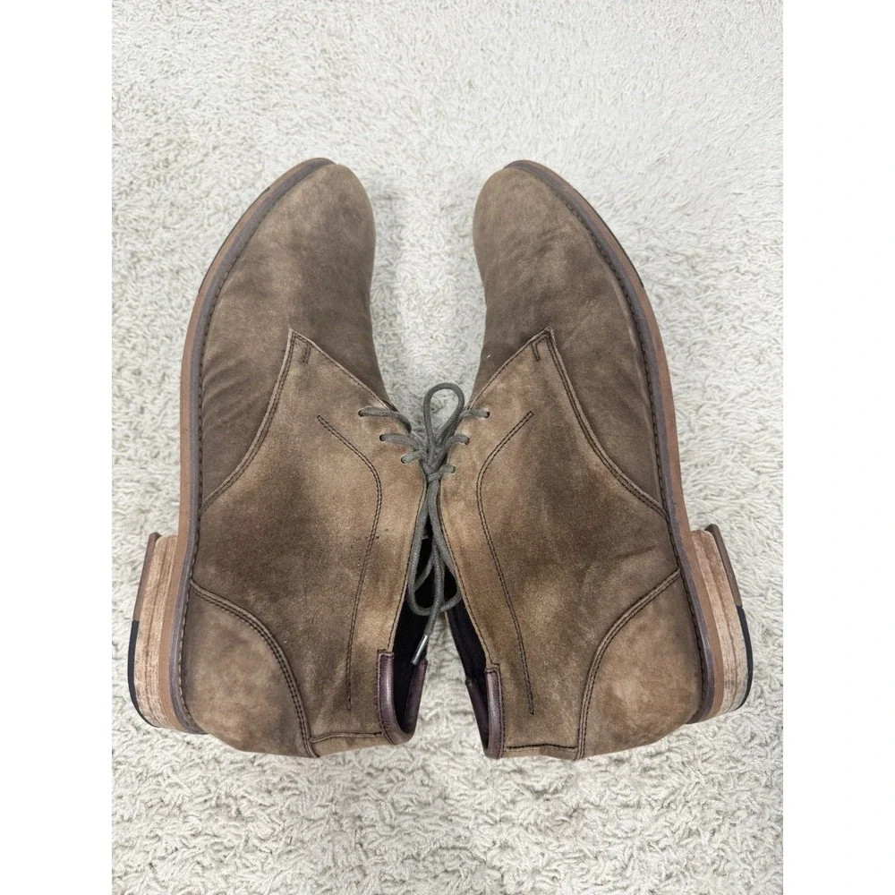 Kenneth Cole Techni-Cole Brown Suede Lace Up‎ Chukka Boots Men's 13 Gel Comfort